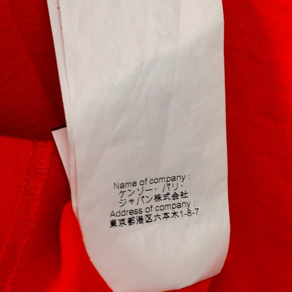 KENZO Red Cotton Cuff Print Tee - Picture 11 of 11